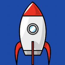 Rocket ship illustration